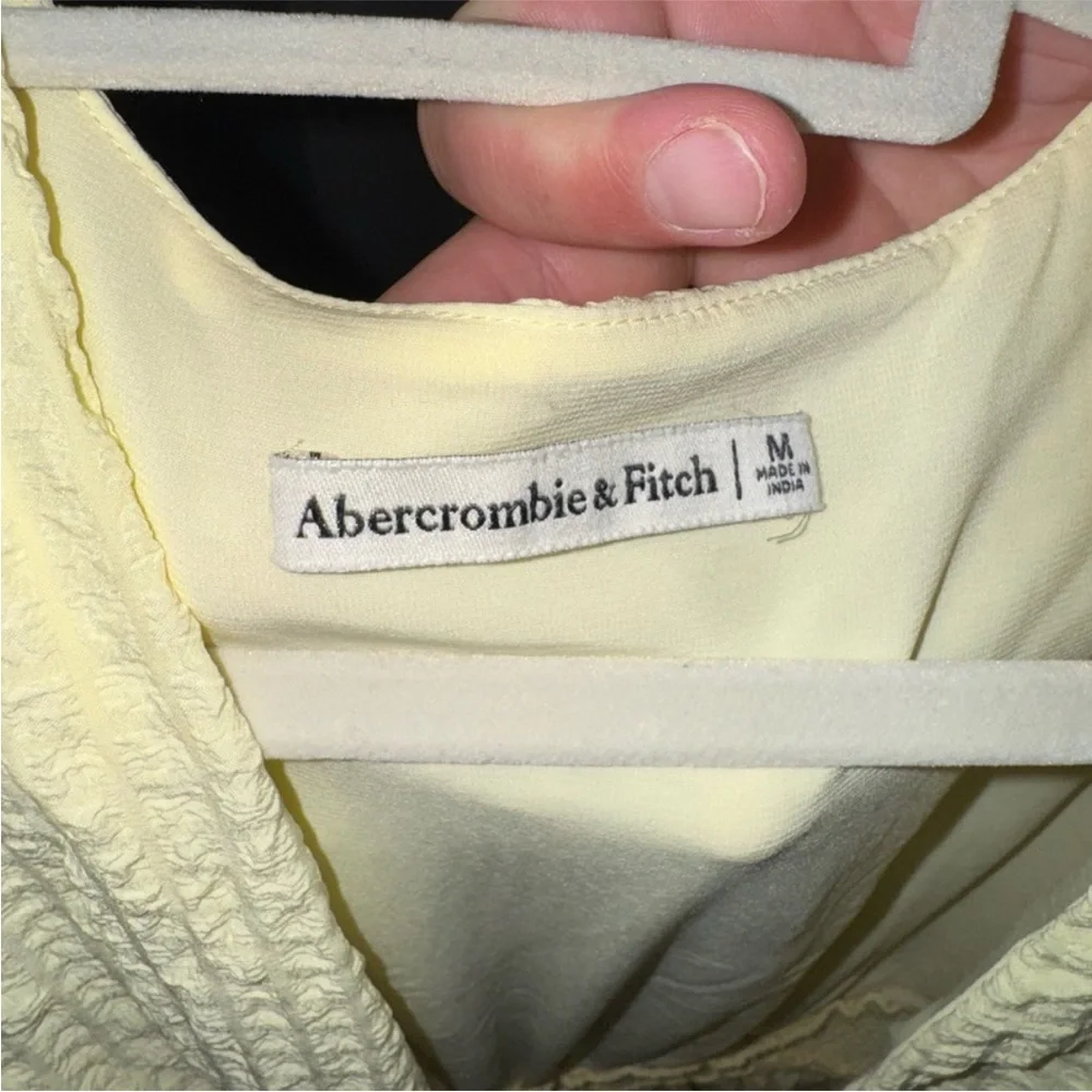 Abercrombie & Fitch Tie-Front Textured Maxi Dress